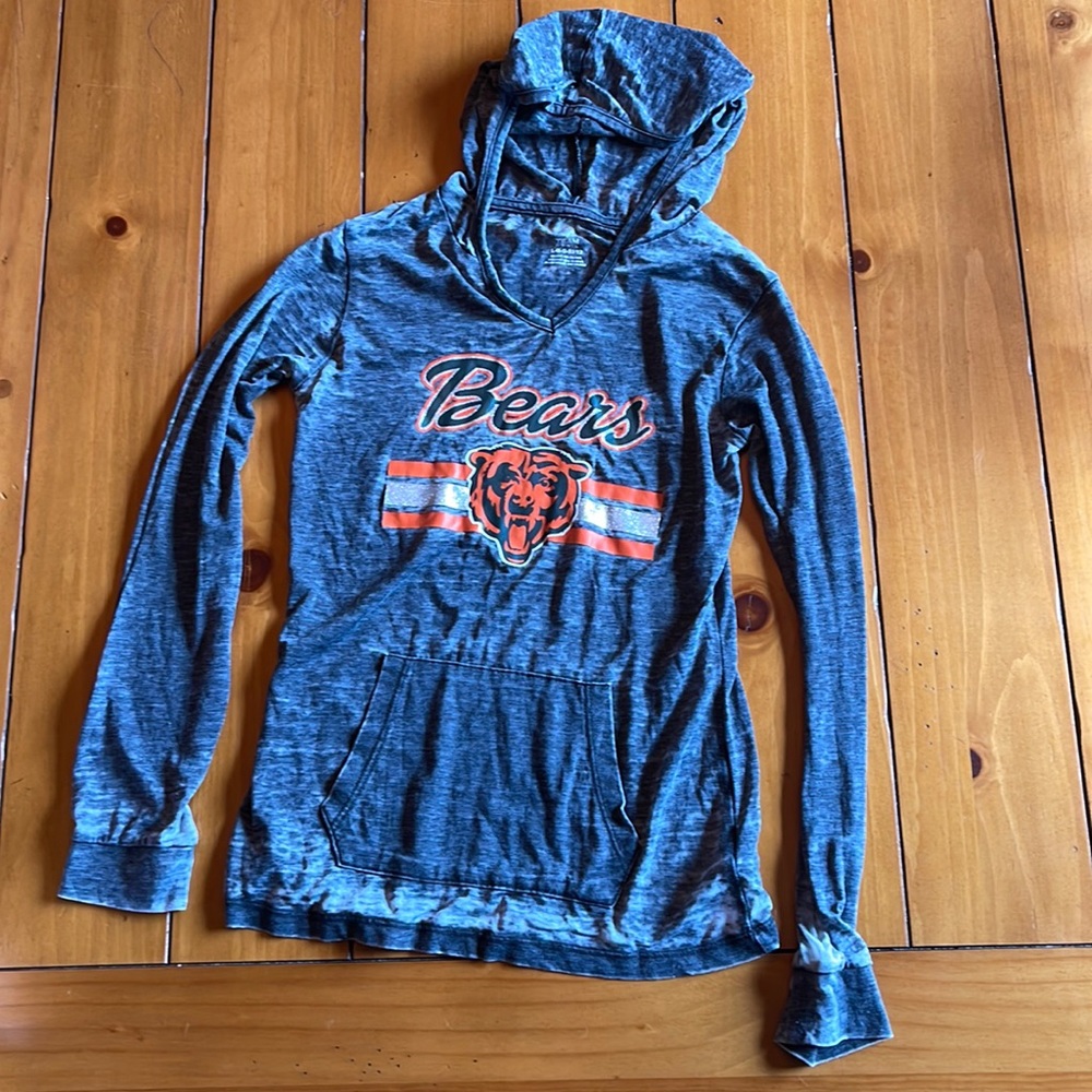 Chicago Bears Grey Hooded Tee 10-12